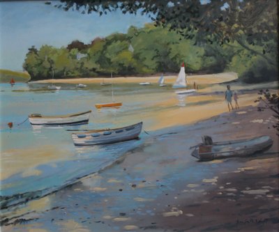Salcombe Fishermans Cove, frühes Licht von Jennifer Wright